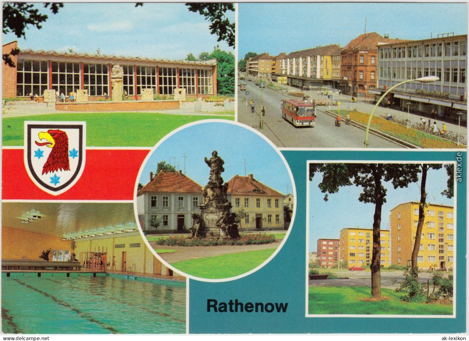 Rathenow Volksschwimmhalle, Wilhelm-Pieck-Straße, Volksschwimmhalle 1981 - Rathenow