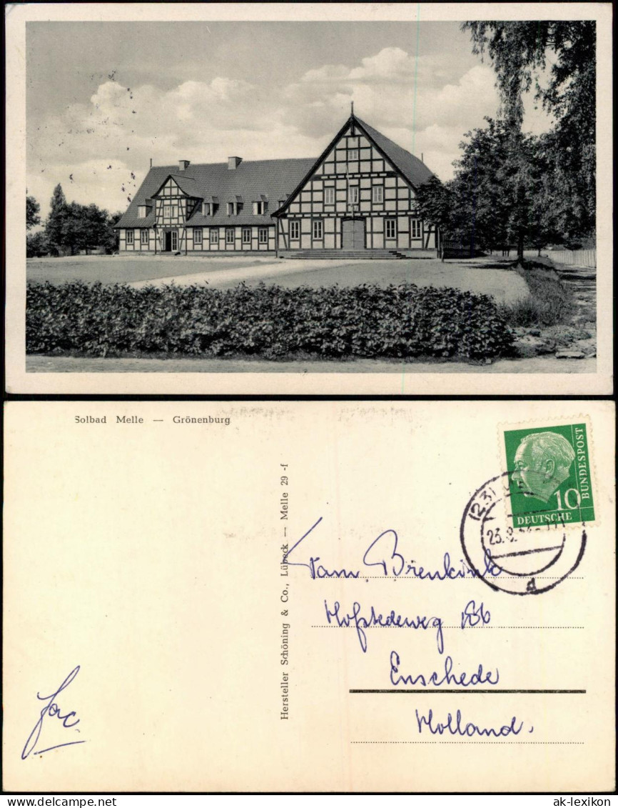 Ansichtskarte Melle Grönenburg 1954 - Melle