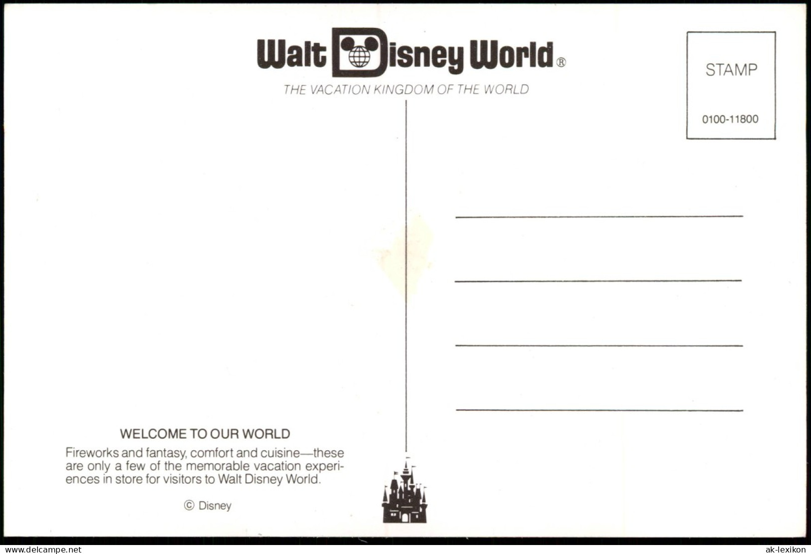 Borken (Westfalen) THE VACATION KINGDOM OF THE WORLD Walt Disney World 1998 - Borken