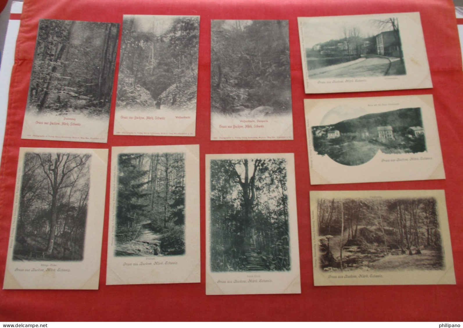 Lot Of 9  Cards. Gruss Aus Buckow  Germany > Brandenburg > Buckow Ref 6316 - Buckow