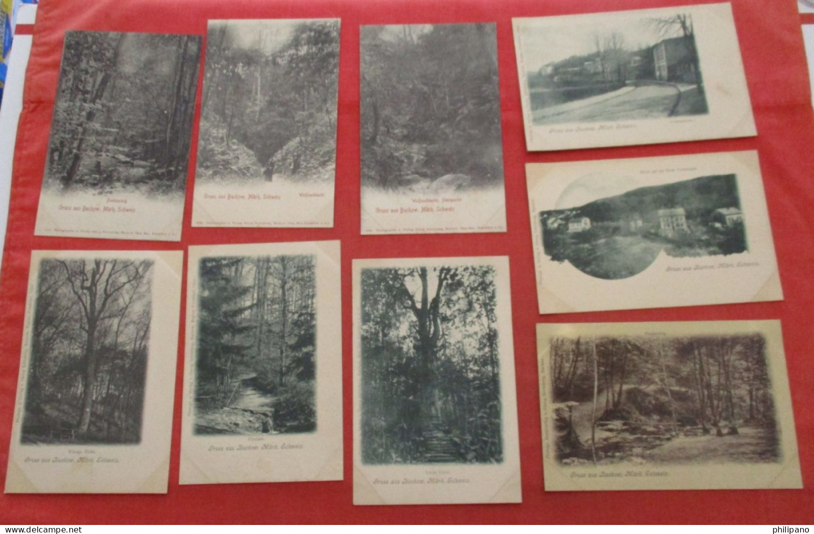 Lot Of 9  Cards. Gruss Aus Buckow  Germany > Brandenburg > Buckow Ref 6316 - Buckow