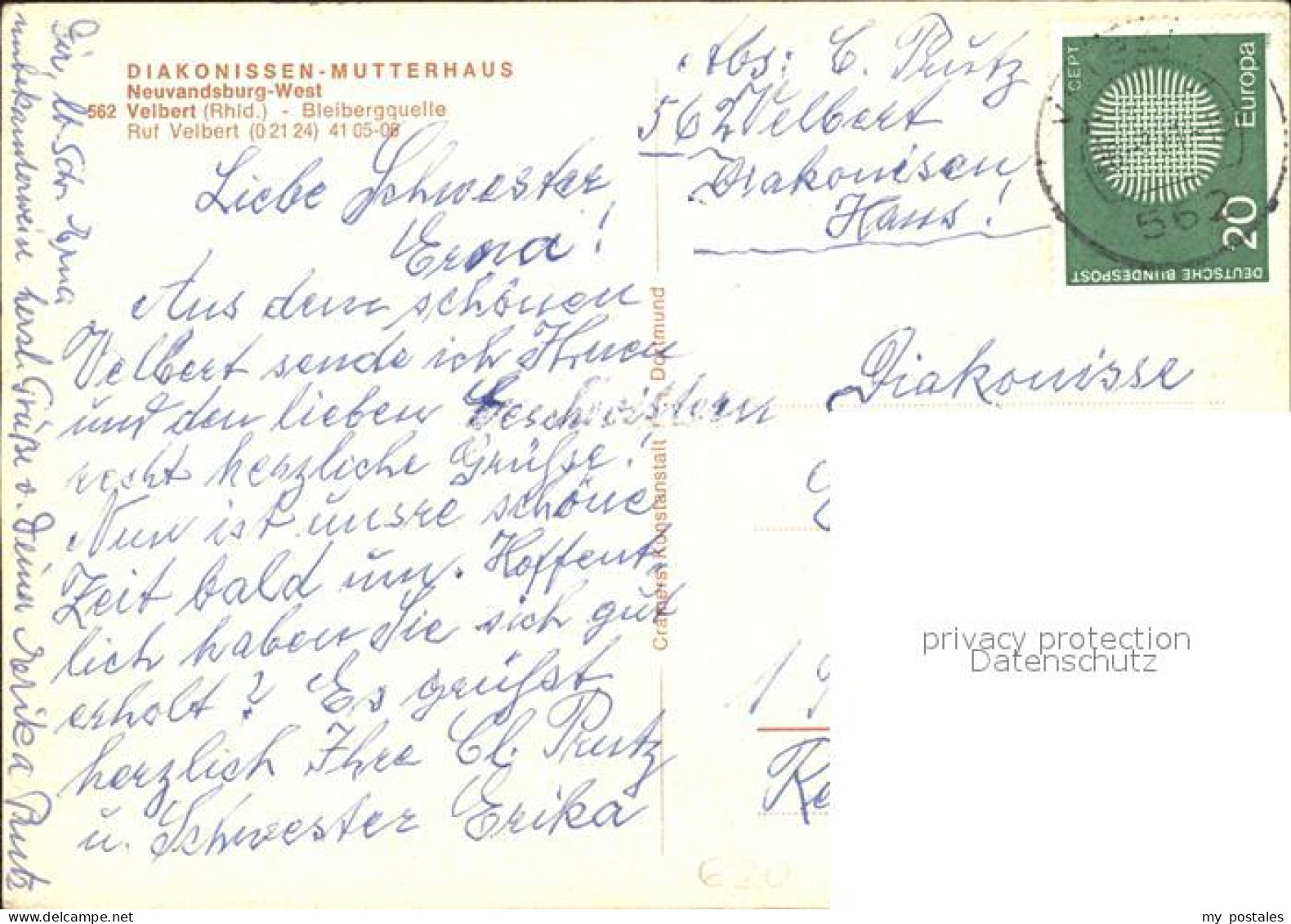 72015988 Velbert Diakonissen Mutterhaus Kirchenhalle Pniel Haus Birke Velbert - Velbert