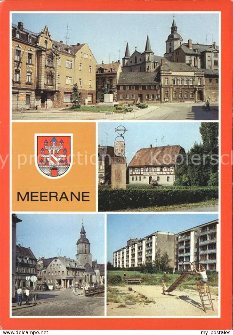 72015775 Meerane Gasthaus Schwanenfeld Ernst-Thaelmann-Platz Franz-Mehring-Platz - Meerane