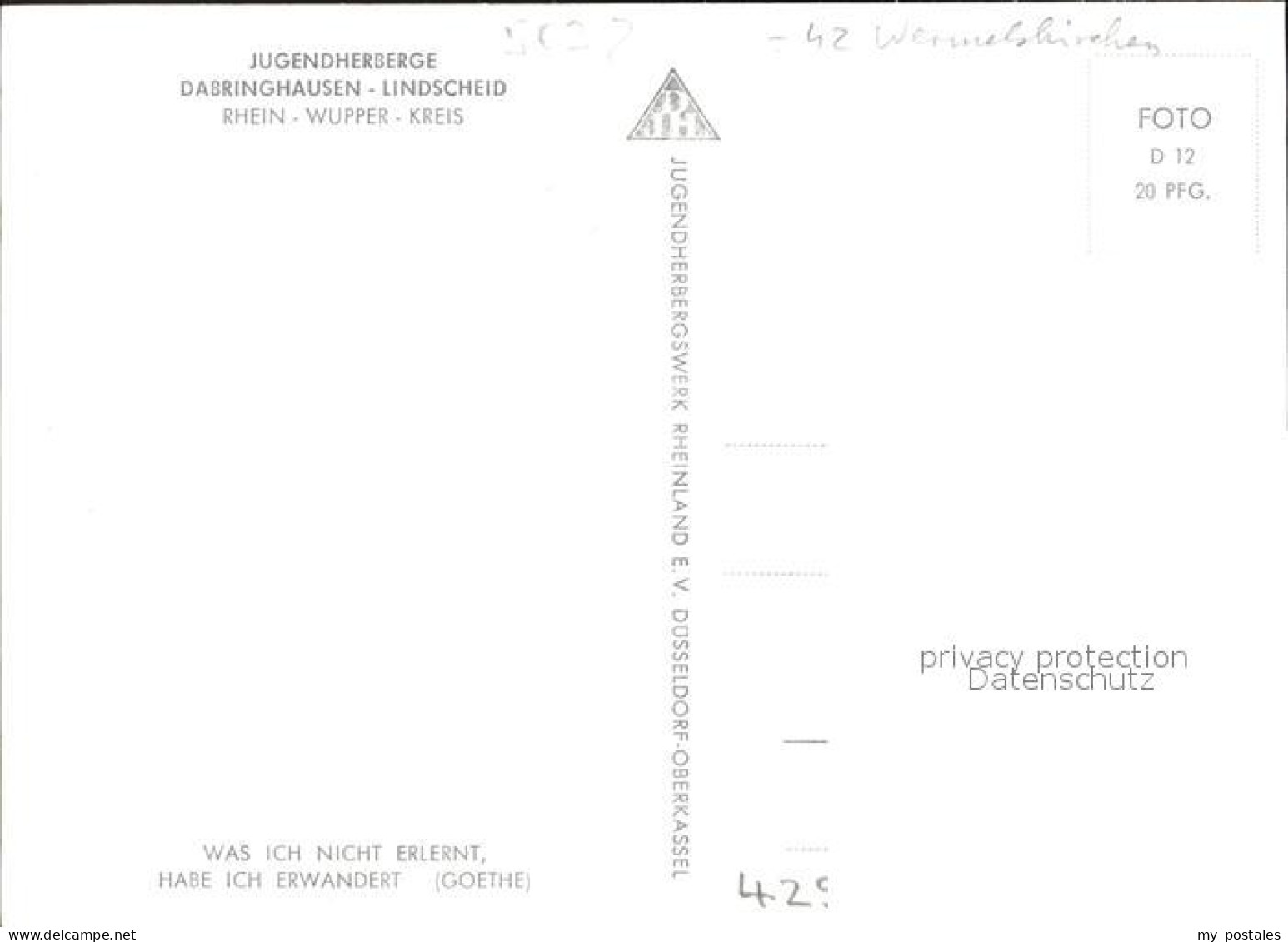 72014695 Dabringhausen Jugendherberge Lindscheid Wermelskirchen - Wermelskirchen