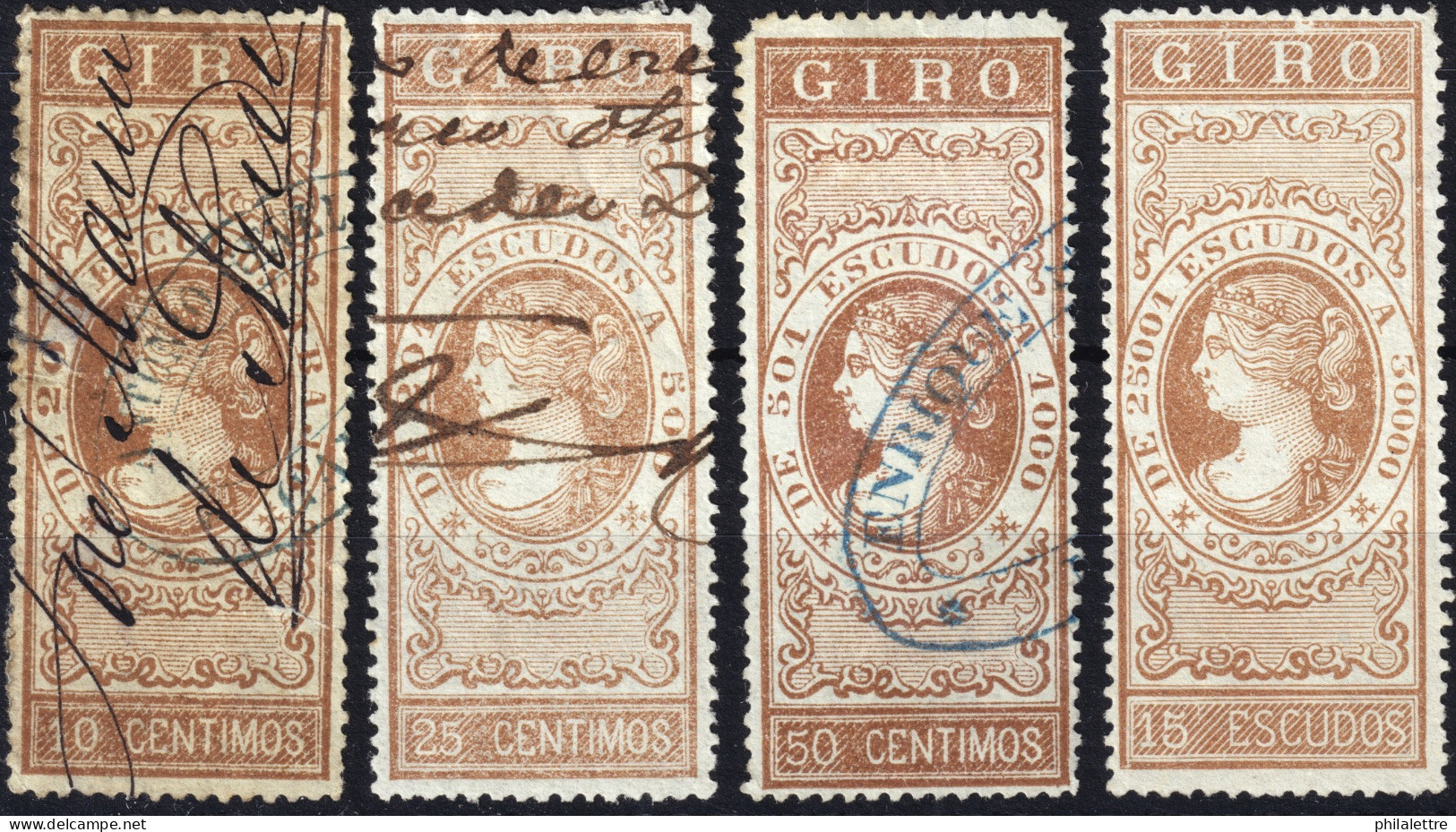 ESPAGNE / ESPANA / SPAIN - 1867 - SELLOS PARA GIRO Ed.40 15Esc. - Nuevo Sin Goma - Revenue Stamps