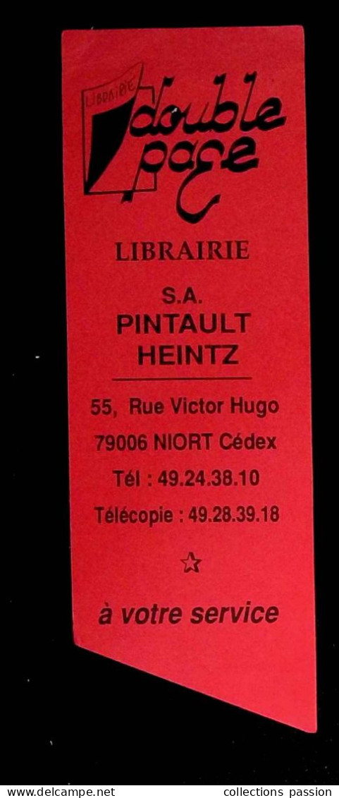 Marque-pages, Librairie Double Page, S.A Pintault Heintz, 79, Niort, Frais Fr 1.60 E - Bookmarks