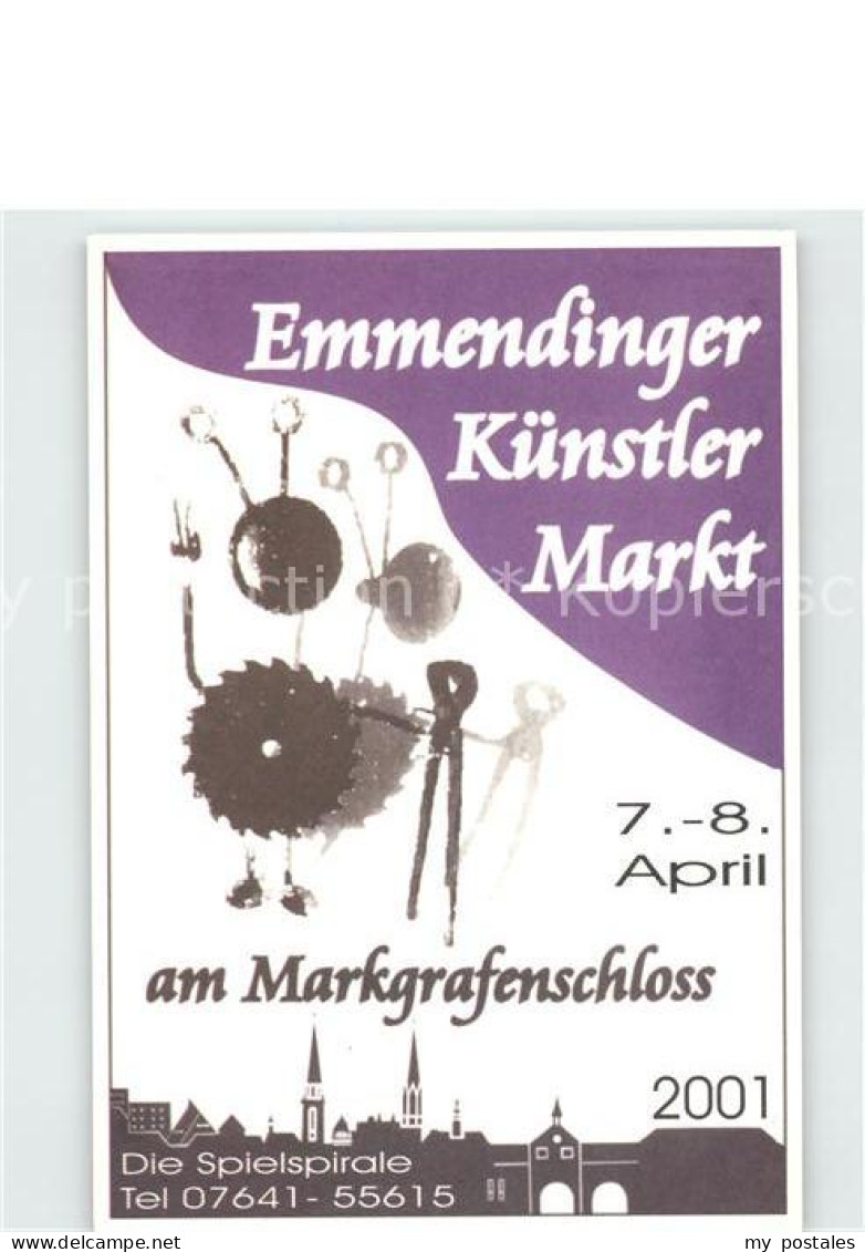 72014542 Emmendingen Plakat Emmendinger Kuenstler Markt Emmendingen - Emmendingen