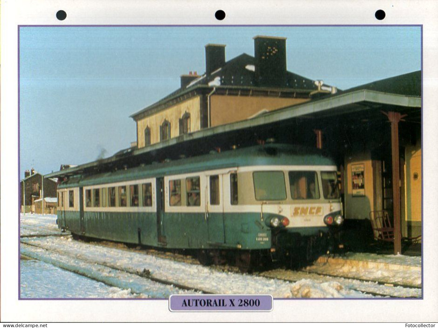 Autorail X2800 - Ferrocarril