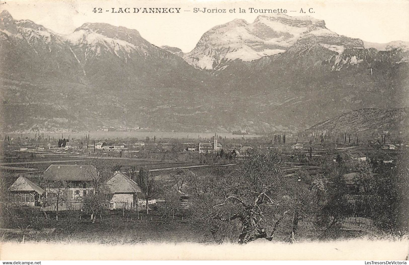 FRANCE - Annecy - Lac D'Annecy - Saint Jorioz Et La Tournette - Carte Postale Ancienne - Annecy