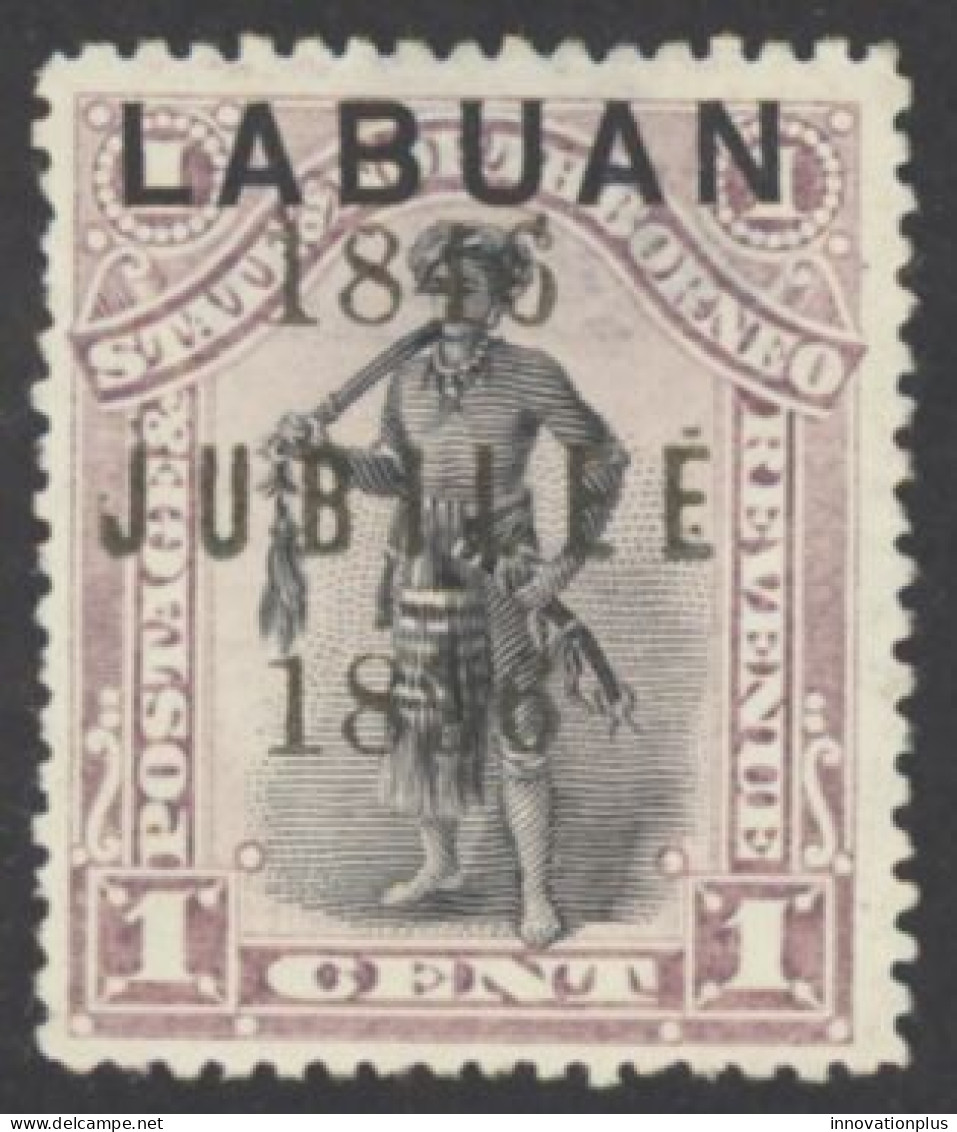 Labuan Sc# 66 MH 1896 1c Definitives - Borneo Del Nord (...-1963)