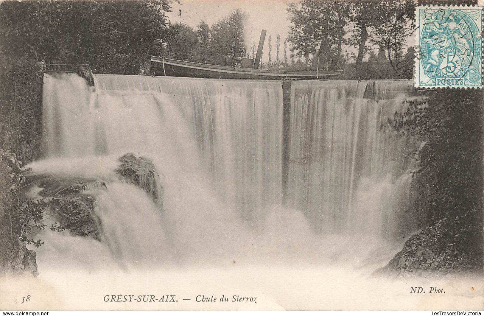 FRANCE - Grésy Sur Aix - Chute Du Sierroz - Carte Postale Ancienne - Gresy Sur Aix