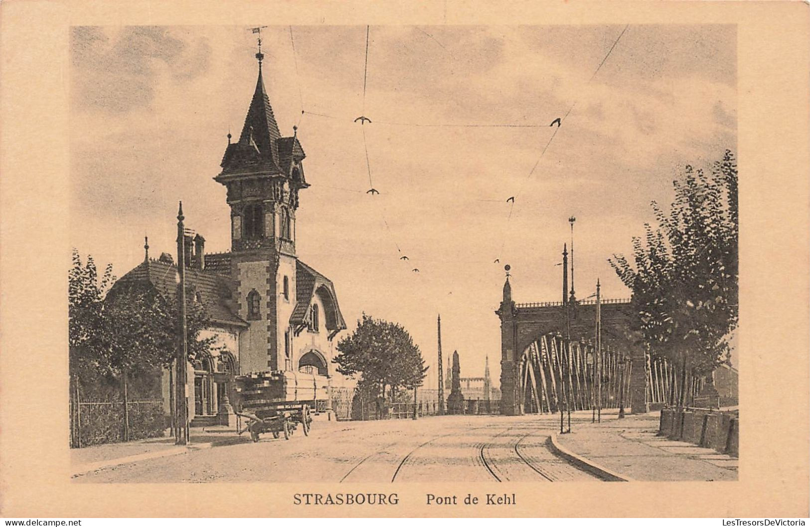 FRANCE - Strasbourg - Pont De Kehl - Rail - Eglise - Carte Postale Ancienne - Straatsburg