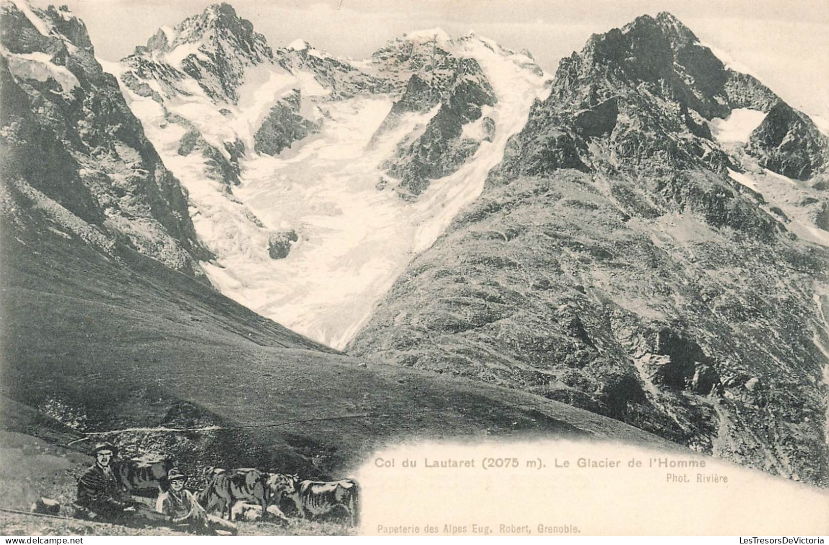 FRANCE - Col Du Lautaret - Le Glacier De L'homme - Carte Postale Ancienne - Briancon