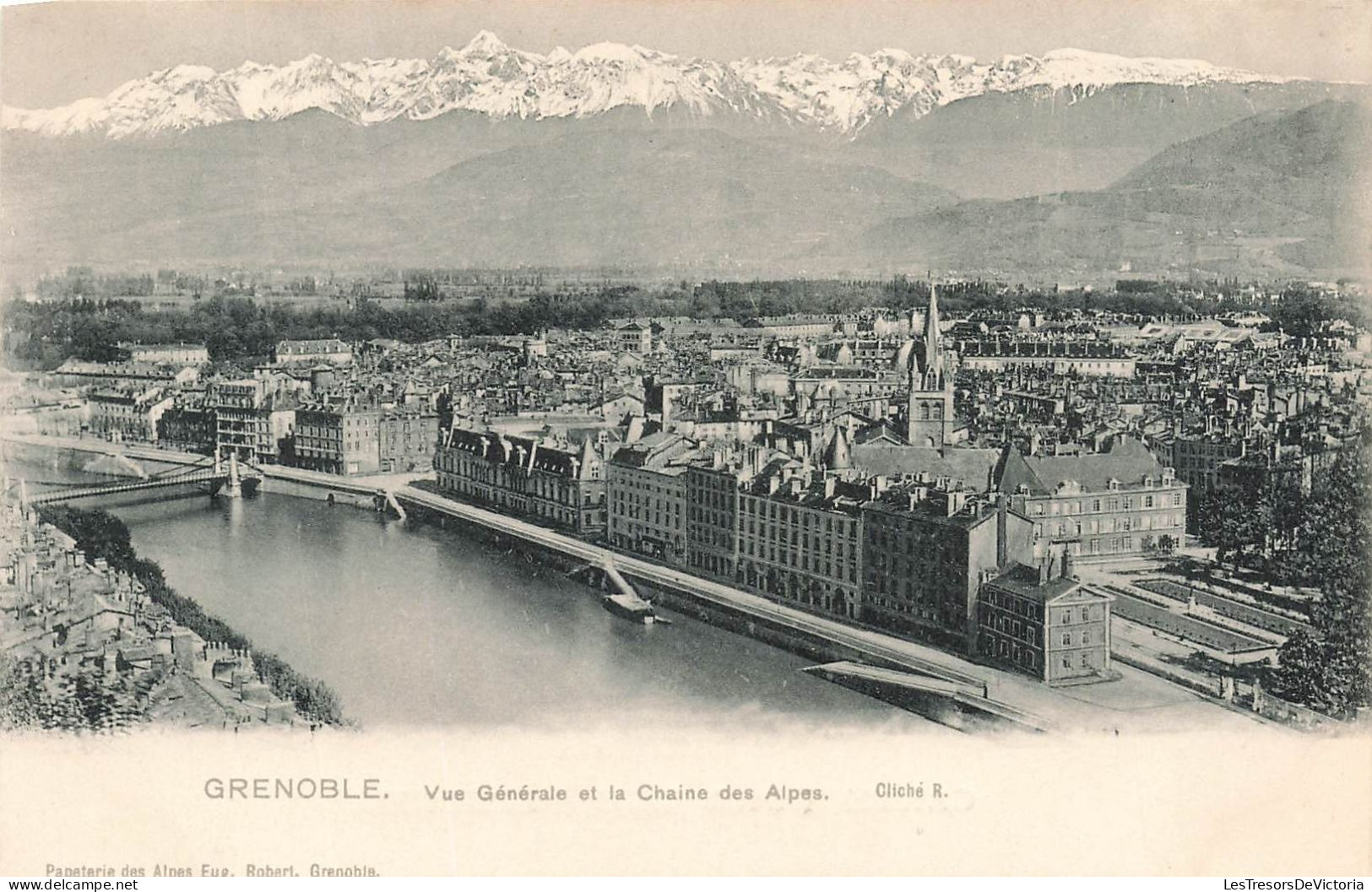 FRANCE - Grenoble - Vue Générale Et La Chaîne Des Alpes - Carte Postale Ancienne - Grenoble