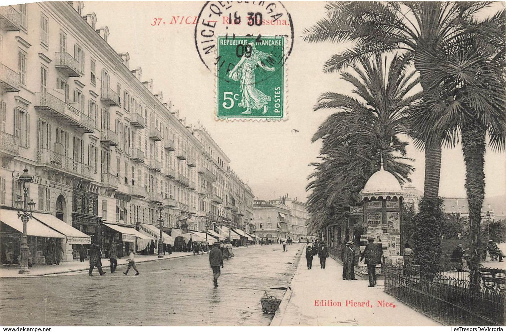 FRANCE - Nice - Rue Massena - Edition Picard - Carte Postale Ancienne - Autres & Non Classés