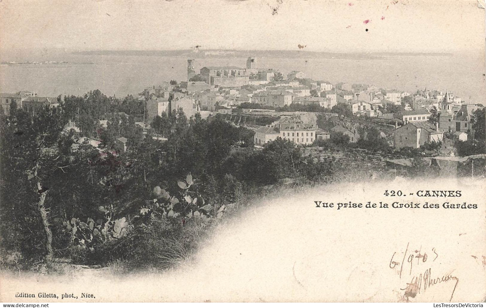 FRANCE - Cannes - Vue Prise De La Croix Des Gardes - Carte Postale Ancienne - Cannes