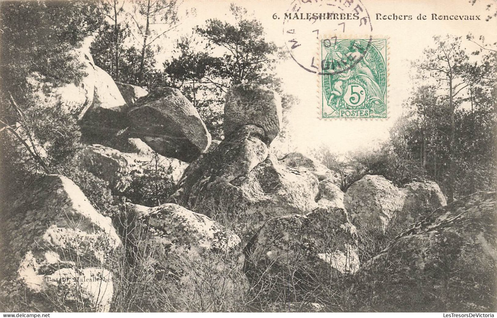 FRANCE - Malesherbes - Rochers De Roncervaux - Carte Postale Ancienne - Malesherbes