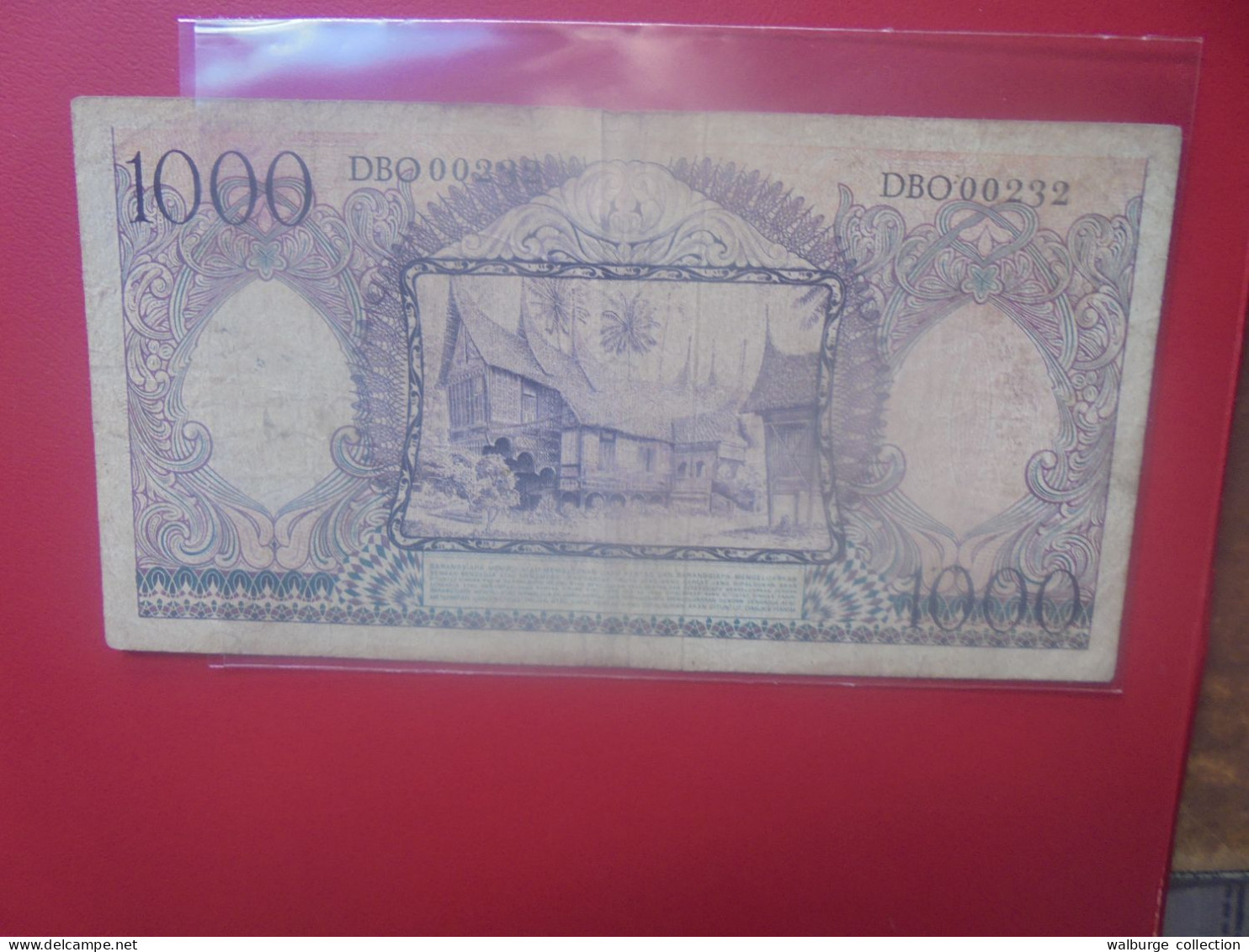 INDONESIE 1000 Rupiah 1958 Circuler (B.32) - Indonésie