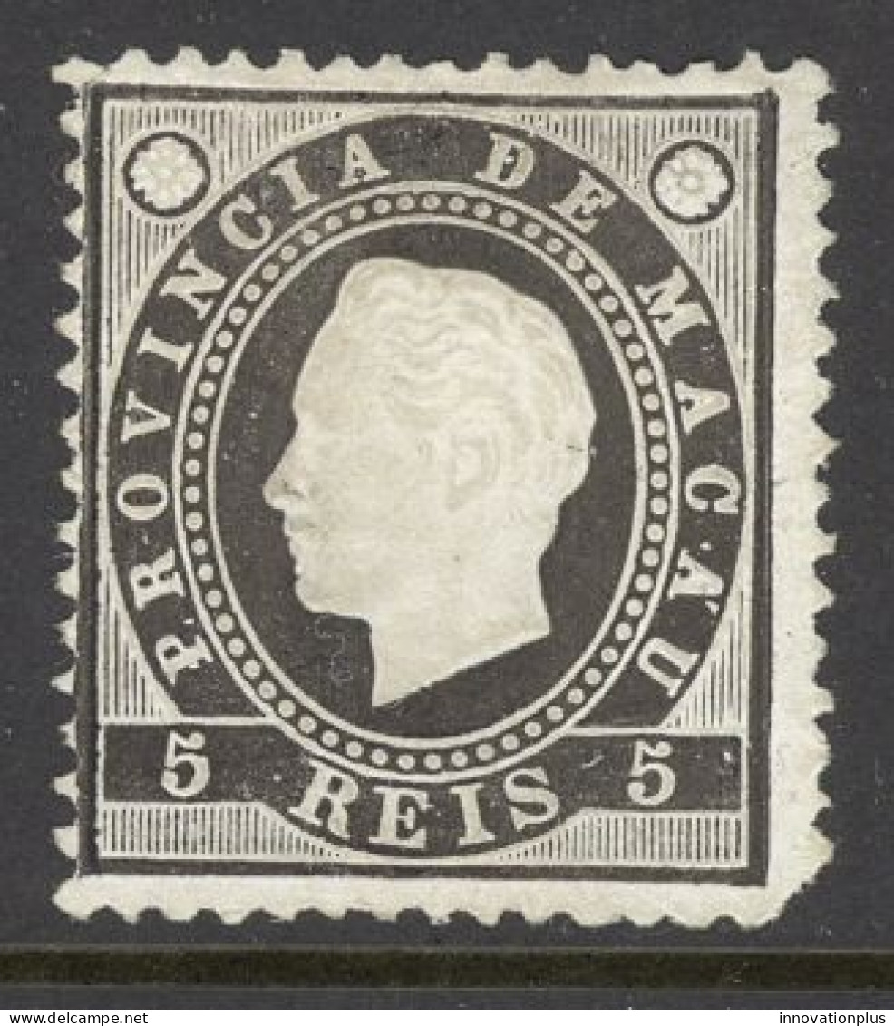 Macau Sc# 35 MH 1888 5r Black King Luiz - Ungebraucht