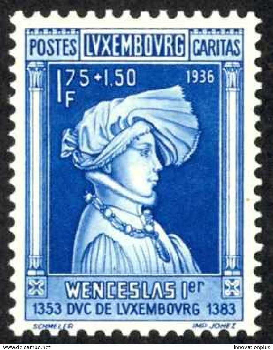 Luxembourg Sc# B78 MH 1936 1.75fr+1.50fr Grand Duchess Charlotte - Used Stamps