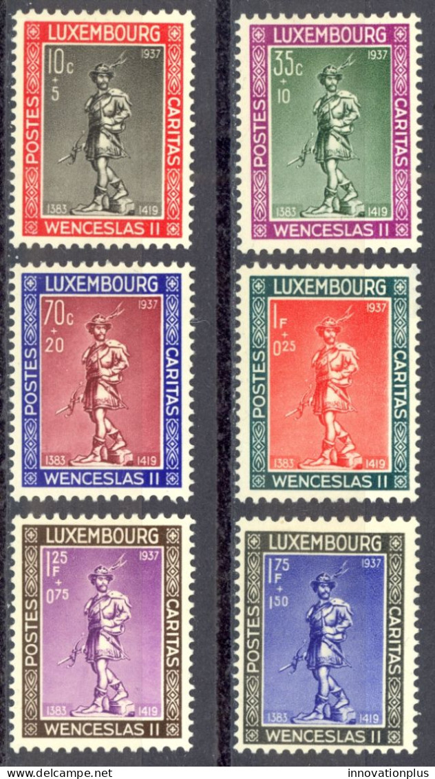 Luxembourg Sc# B79-B84 MH 1937 Wenceslas II - Used Stamps