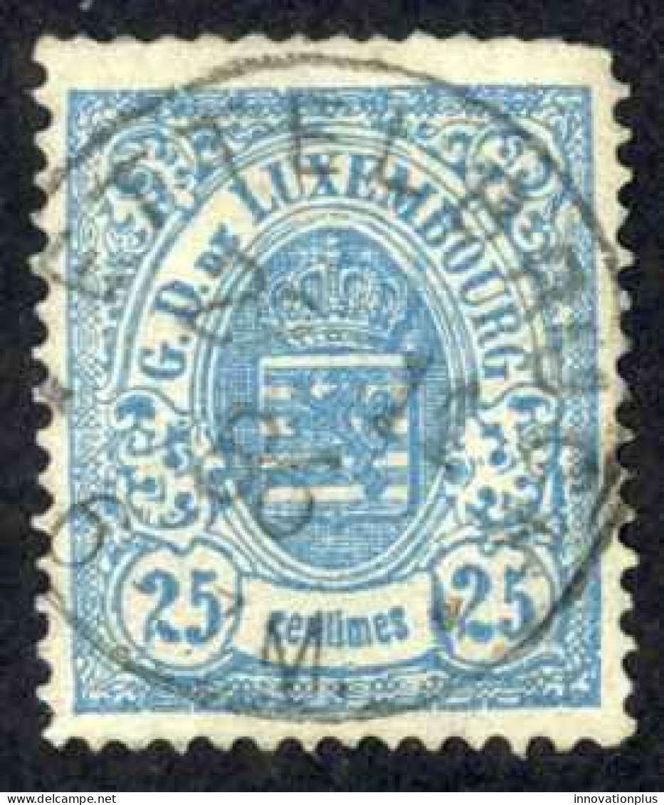 Luxembourg Sc# 46 Used (a) 1880-1881 25c Coat Of Arms - 1859-1880 Wapenschild