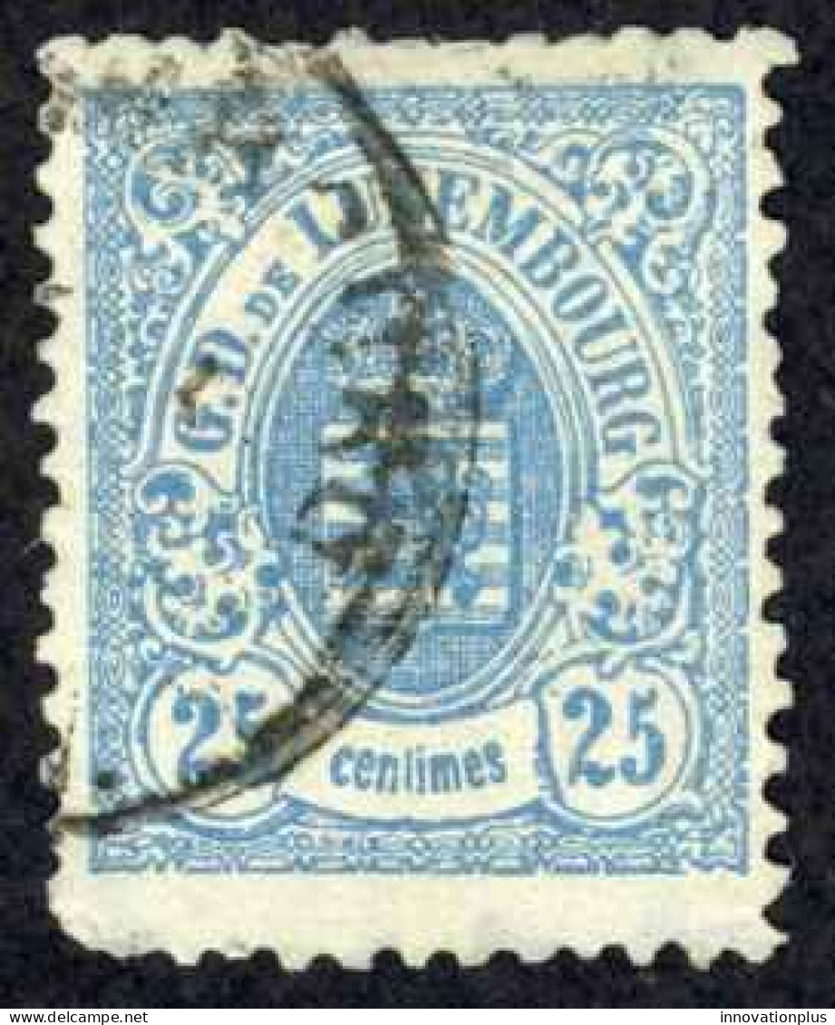 Luxembourg Sc# 36 Used 1877 14c Coat Of Arms - 1859-1880 Stemmi