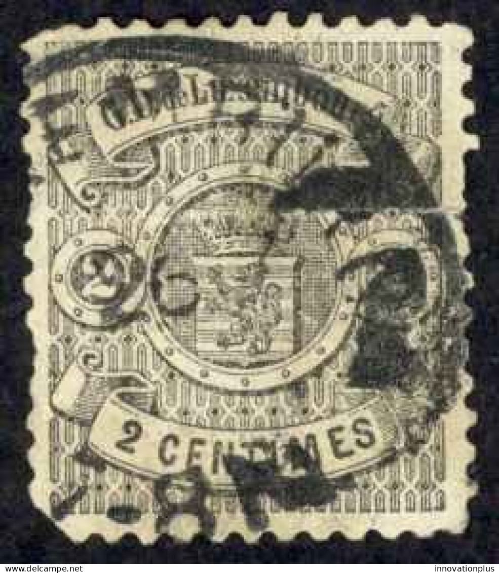 Luxembourg Sc# 30 Used 1875-1879 2c Coat Of Arms - 1859-1880 Wappen & Heraldik