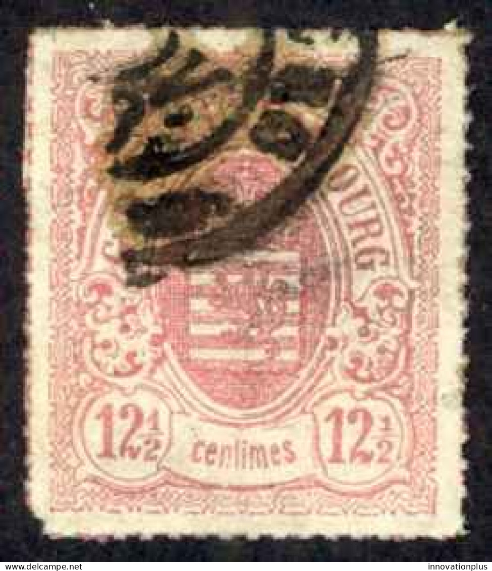 Luxembourg Sc# 20 Used (a) 1871 12 1/2c Carmine Coat Of Arms - 1859-1880 Wapenschild