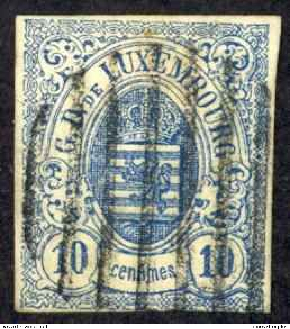 Luxembourg Sc# 7 Used (b) 1859-1864 10c Coat Of Arms - 1859-1880 Coat Of Arms