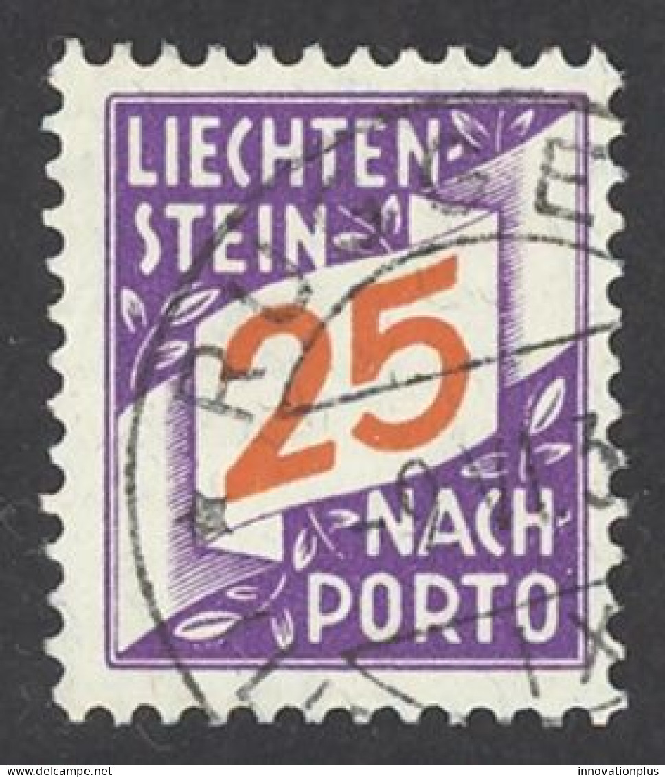Liechtenstein Sc# J17 Used 1928 25rp Postage Due - Segnatasse