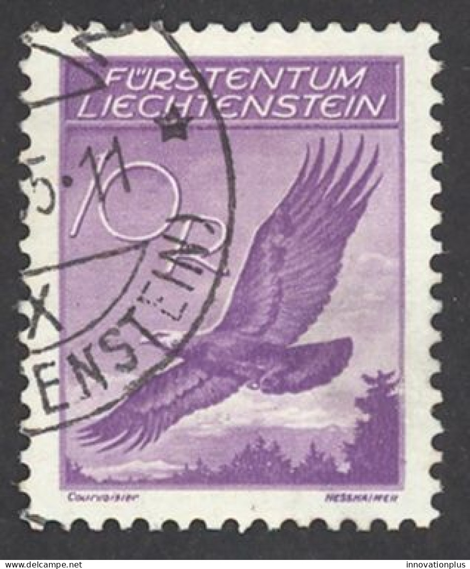 Liechtenstein Sc# C9 Used 1935 10rp Golden Eagle - Aéreo