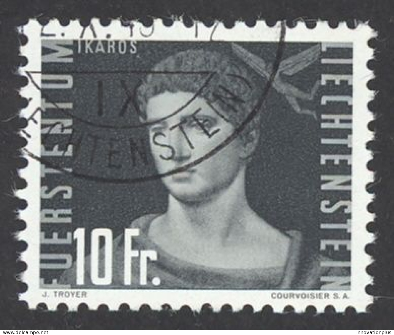 Liechtenstein Sc# C33 Used 1948 10fr Icarus - Aéreo