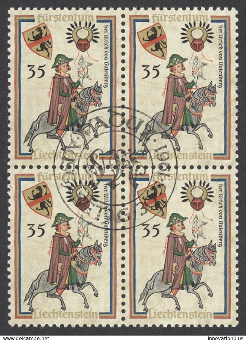 Liechtenstein Sc# 363 Used Block/4 1959 35rp Christmas - Used Stamps