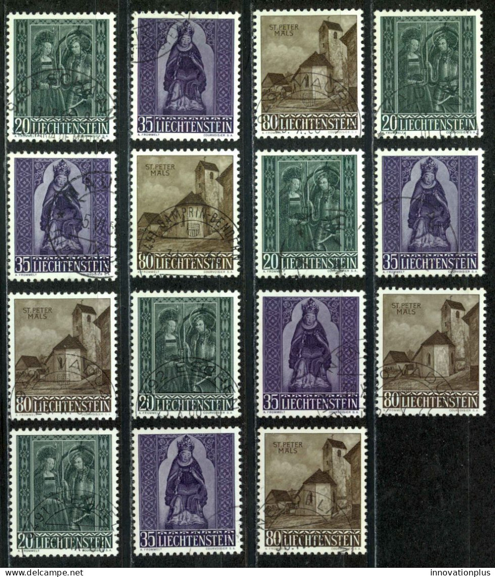 Liechtenstein Sc# 329-331 Used Lot/5 1958 Christmas - Gebruikt