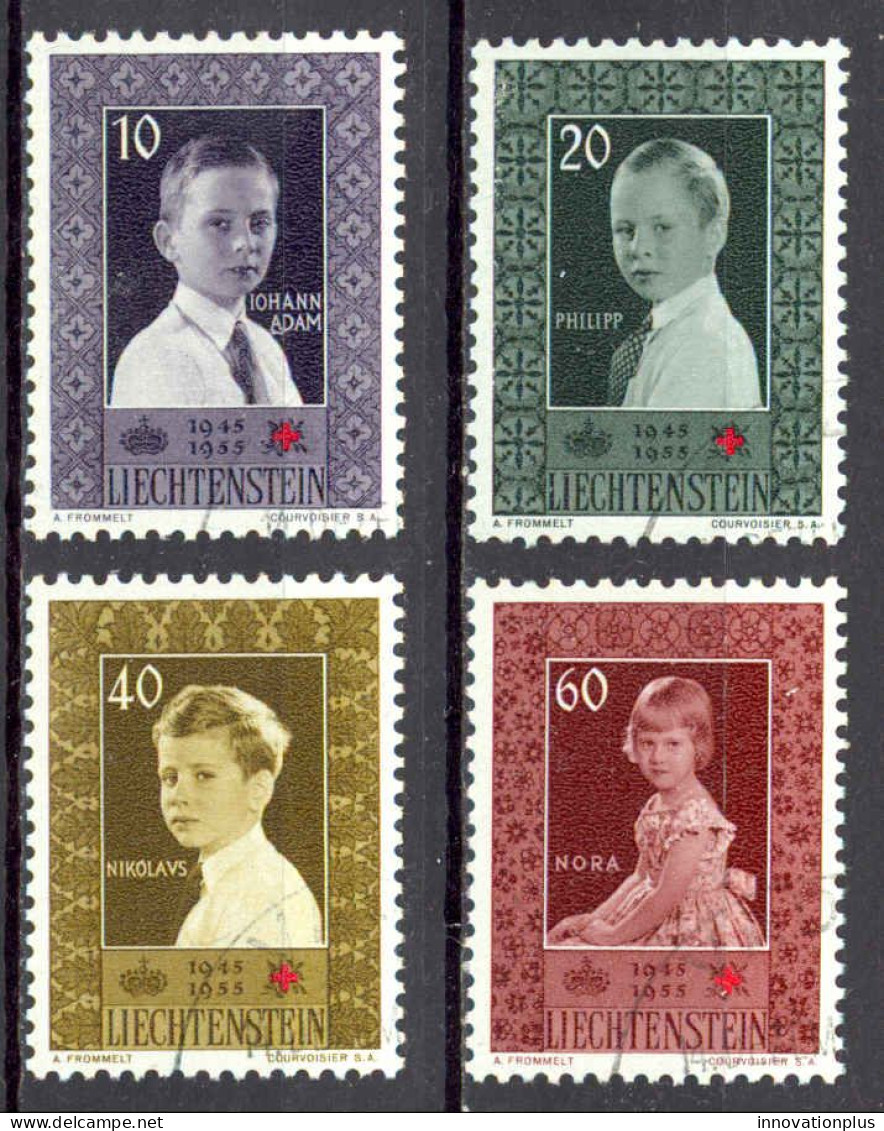 Liechtenstein Sc# 293-296 Used (a) 1955 Prince Johann Adam - Used Stamps