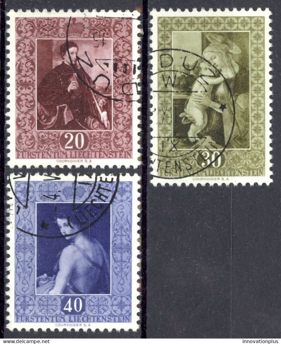 Liechtenstein Sc# 261-263 Used (a) 1952 Paintings - Used Stamps