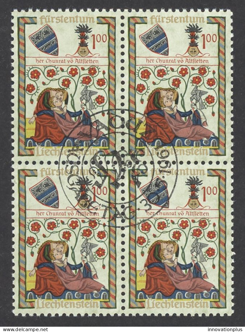 Liechtenstein Sc# 365 Used Block/4 1959 1fr Christmas - Usados