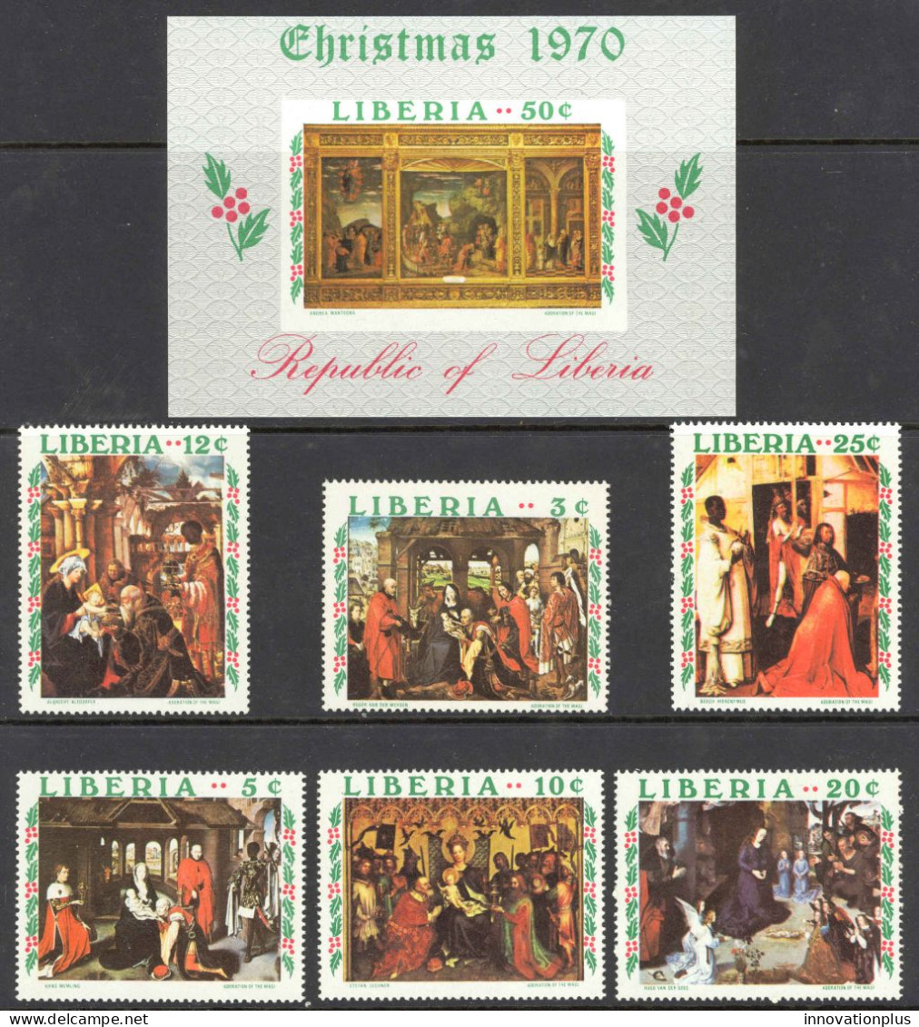 Liberia Sc# 534-540 MNH 1970 Christmas - Liberia
