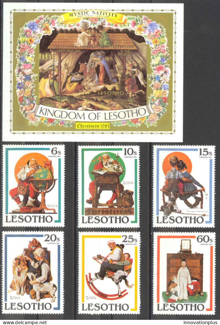 Lesotho Sc# 344-350 MNH 1981 Christmas - Lesotho (1966-...)