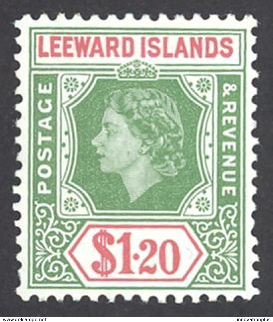 Leeward Islands Sc# 145 MH 1954 $1.20 Queen Elizabeth II - Leeward  Islands