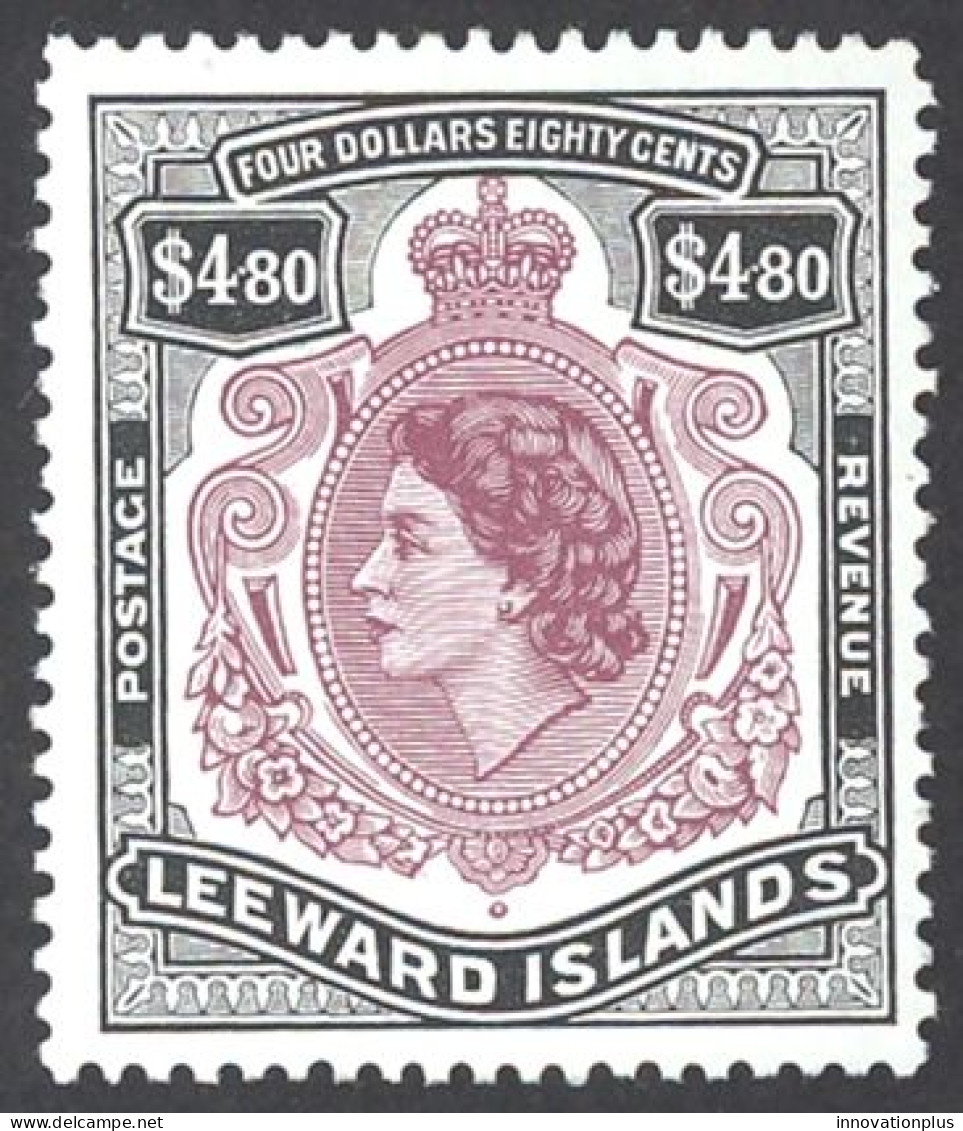 Leeward Islands Sc# 147 MH 1954 $4.80 Queen Elizabeth II - Leeward  Islands