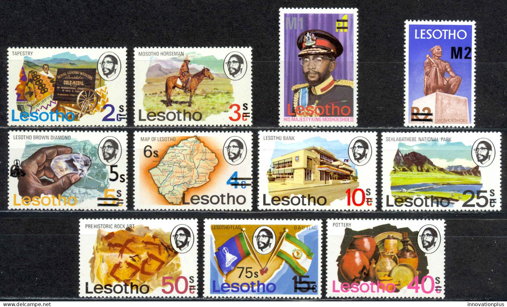 Lesotho Sc# 302-312 MNH 1980 Surcharges - Lesotho (1966-...)