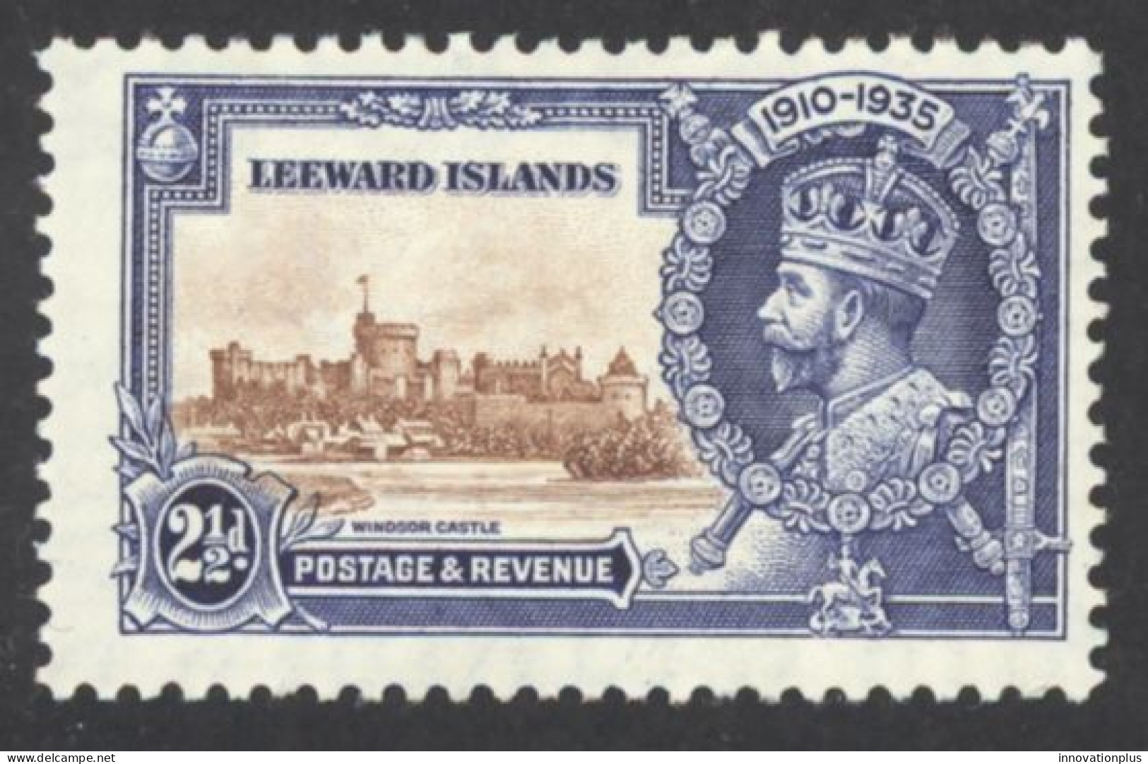Leeward Islands Sc# 98 MH 1935 2½p Silver Jubilee Issue - Leeward  Islands