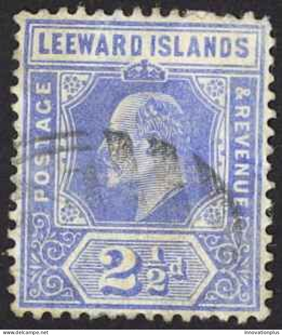 Leeward Islands Sc# 45 Used 1907-1911 Ultramarine Edward VII - Leeward  Islands