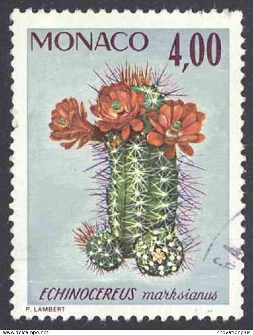 Monaco Sc# 960 Used 1974 4.00fr Plants - Gebraucht