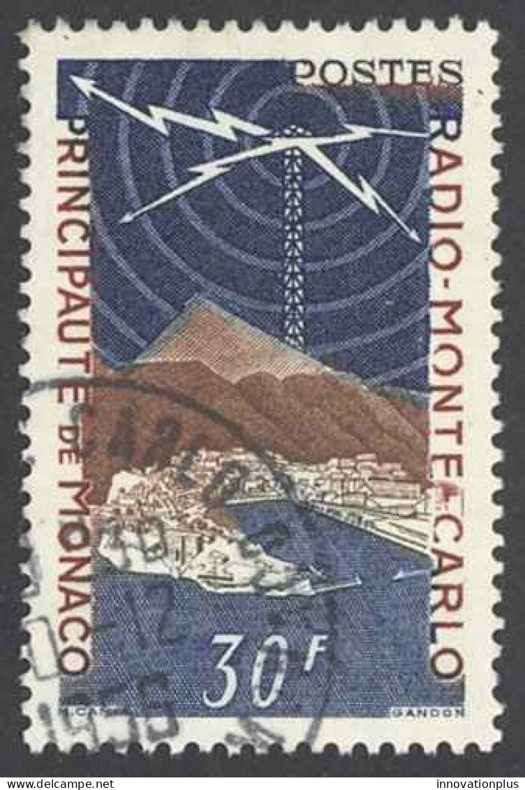 Monaco Sc# 282 Used 1951 30fr Radio Monte Carlo - Used Stamps