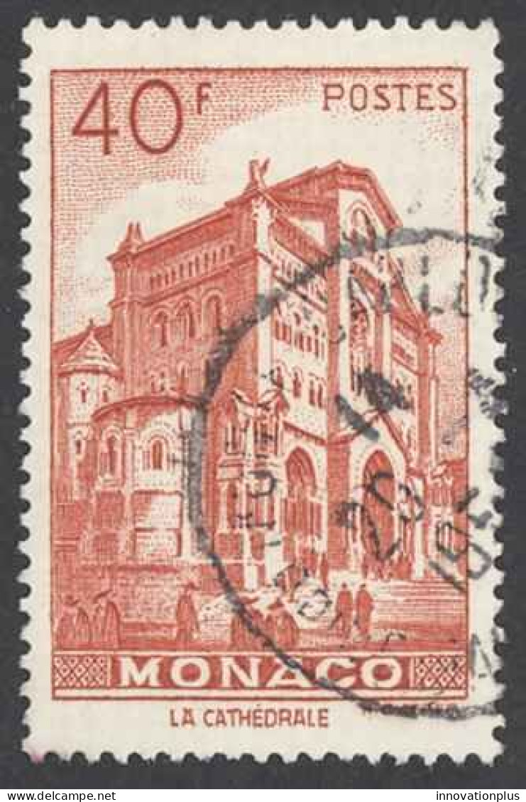 Monaco Sc# 231 Used 1949 40fr Cathedral - Usati