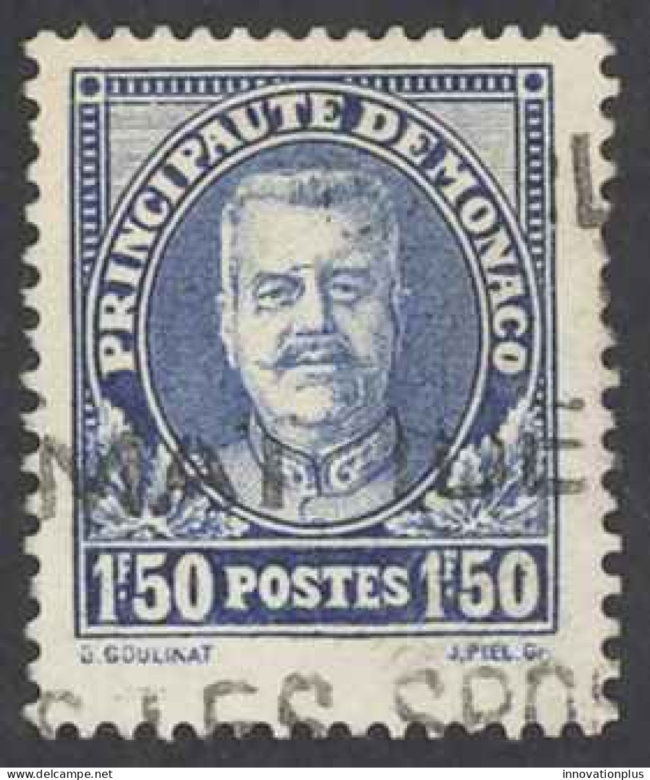 Monaco Sc# 122 Used 1932-1937 1.50fr Prince Louis II - Usados