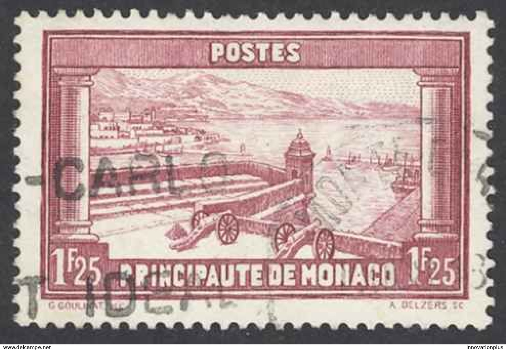 Monaco Sc# 121 Used 1932-1937 1.25fr View - Gebraucht